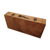 Wooden suitcase for old deco