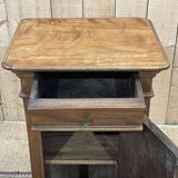 Table de nuit en bois fruitier fin XIXème