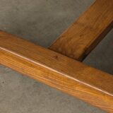 Solid wood dining table, 1970s