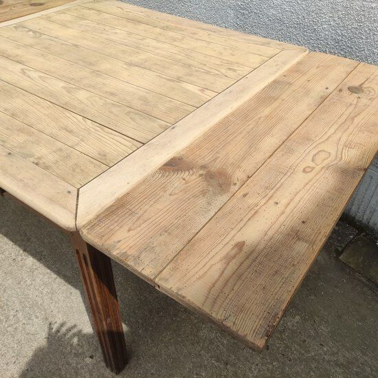 Square farmhouse table with extensions