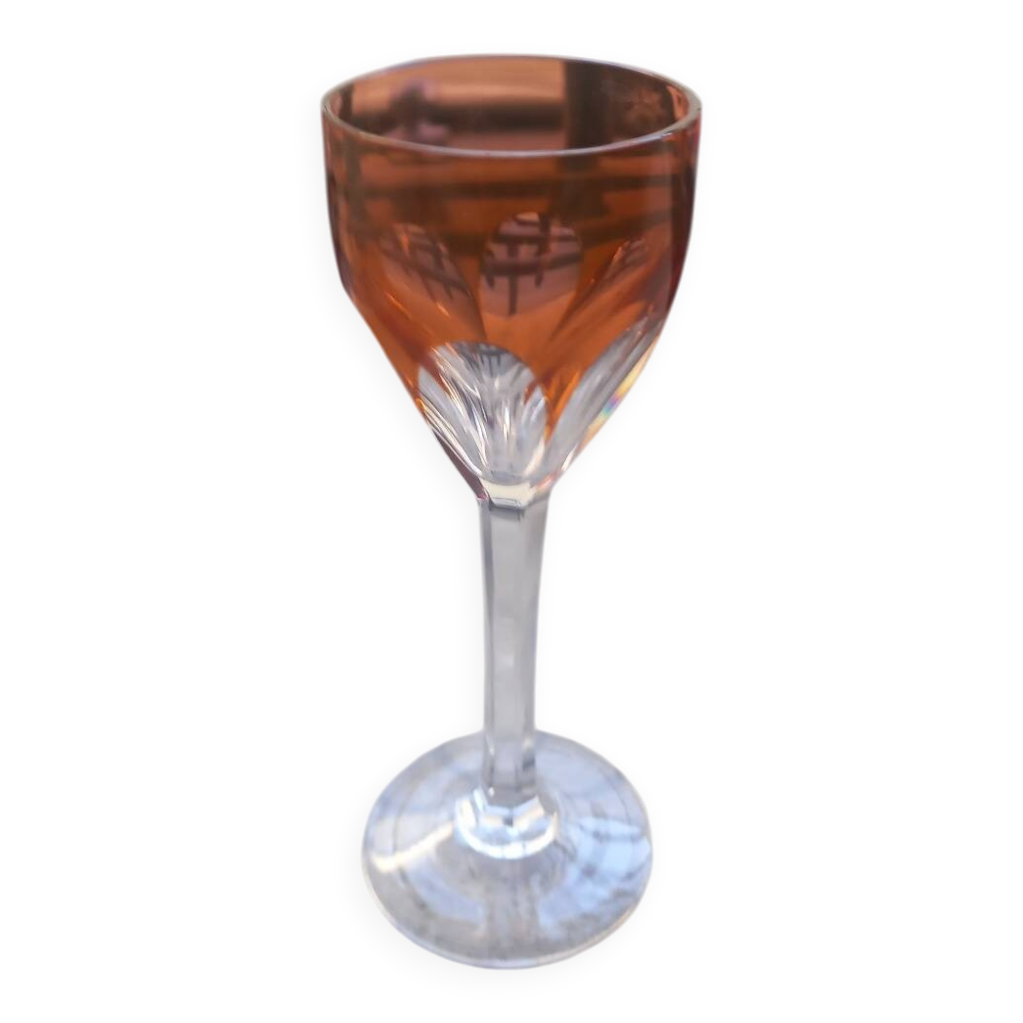 Baccarat Genova Amber Crystal Liqueur or Vodka Glass