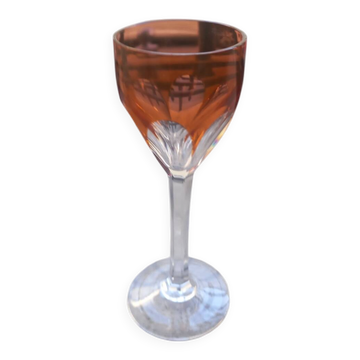 Verre à liqueur ou vodka cristal Baccarat genova ambre