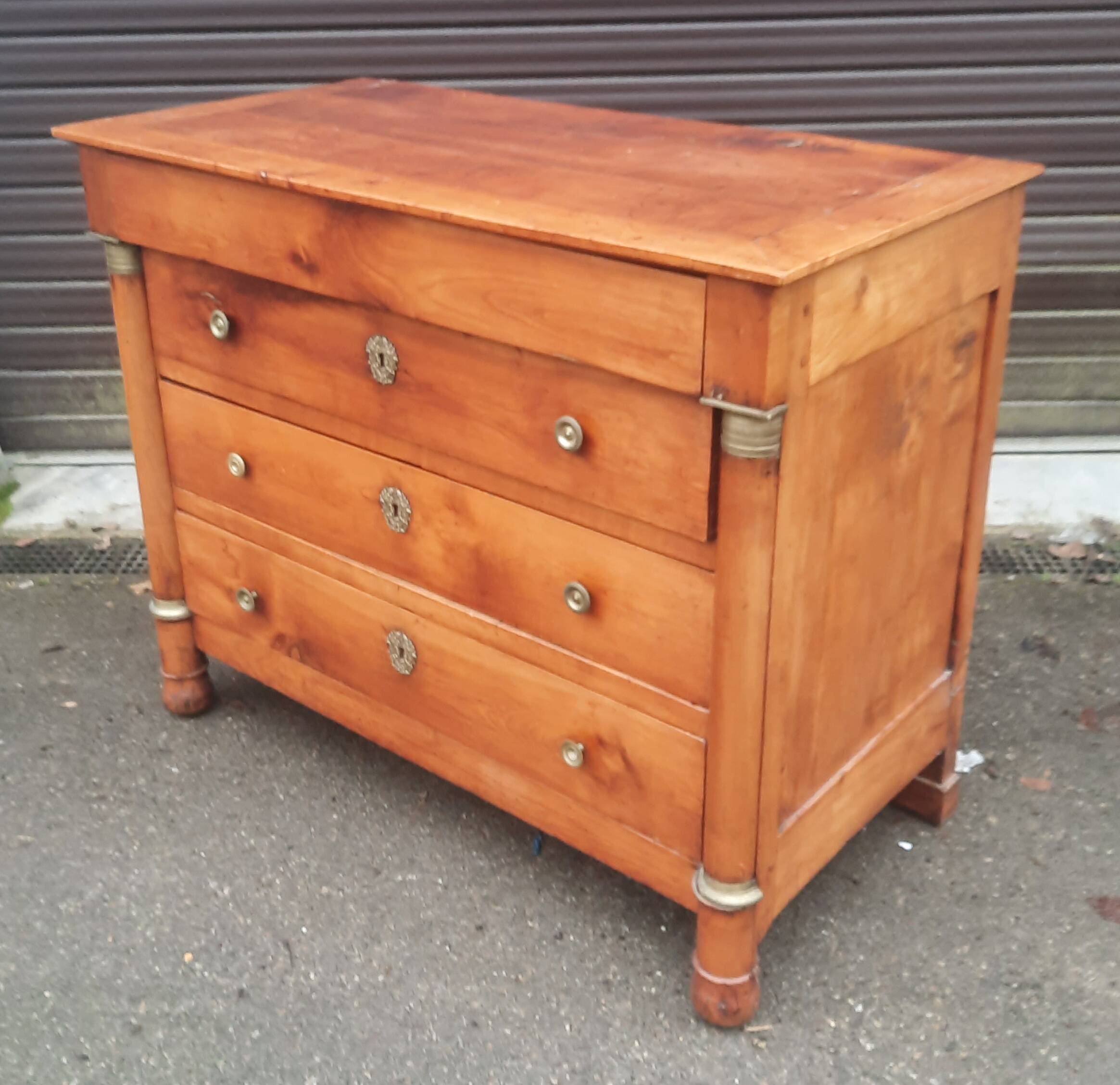 Imposing empire chest of drawers