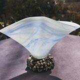 Murano glass centerpiece with 925 silver base