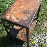 Old workbench, tolix shelf