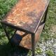 Old workbench, tolix shelf
