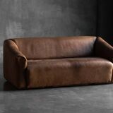 De Sede DS-47 bullhide leather sofa, Switzerland, 1970s