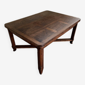 Table A Allonges Style Louis XV En Chêne Et Frêne / 248cm