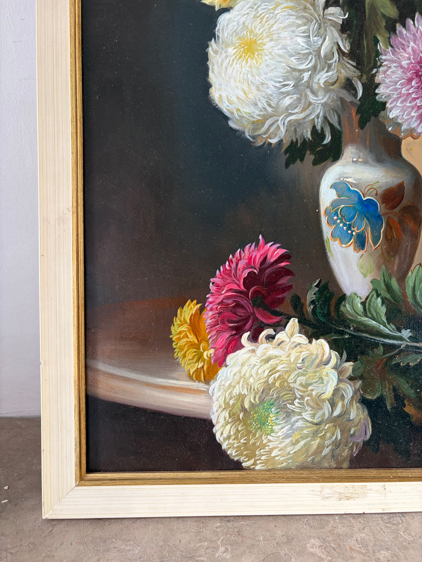 "Flowers" Russian painting, signed Askerov Rafik A.