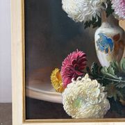 “Fleurs” tableau russe, signé Askerov Rafik A