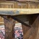 Paire de bancs de table de ferme en sapin début XXème