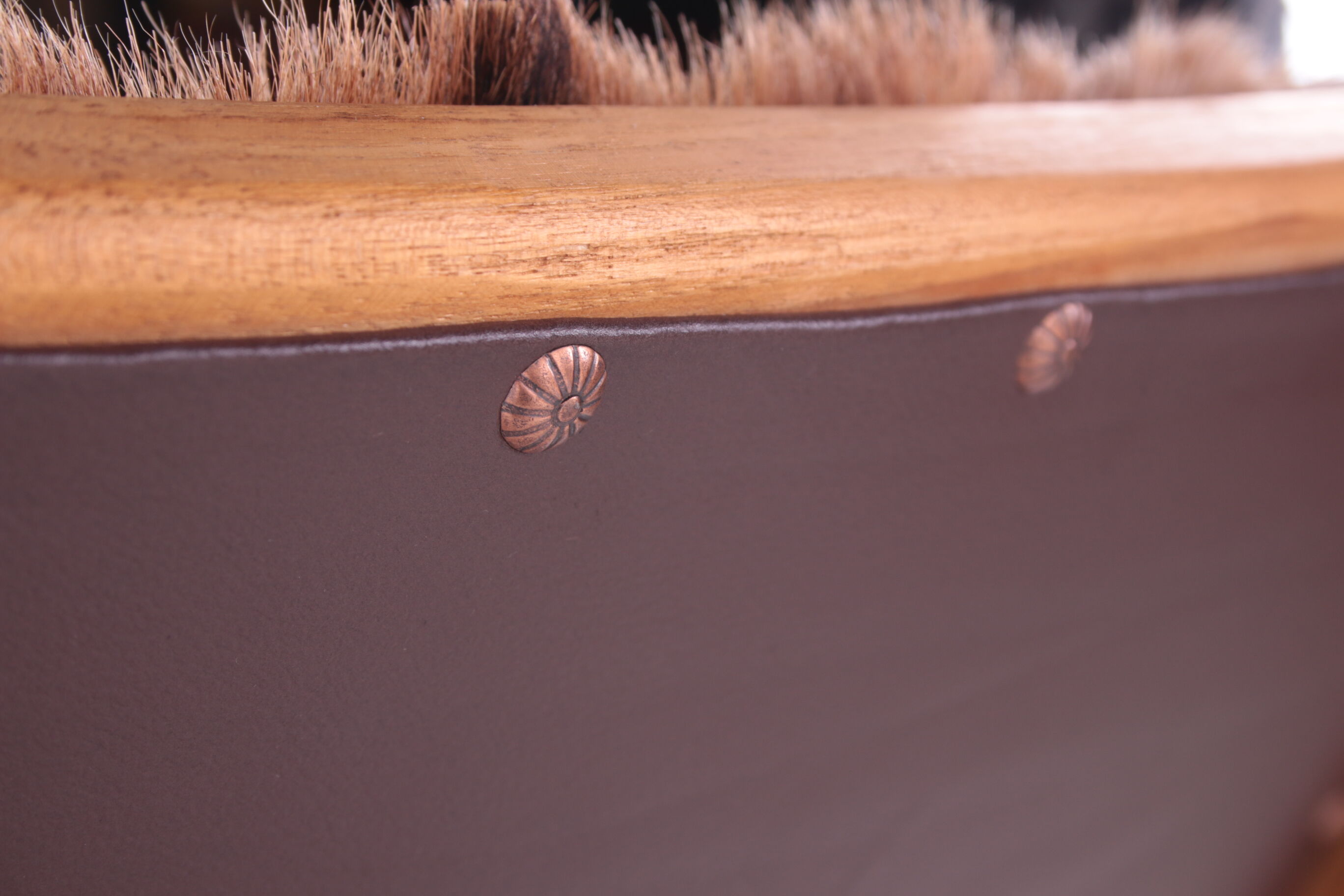 Vintage Relax chair upholstered with cowhide, 1970