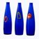 Set of Blue Glass Vases, 1970s
