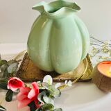 Vintage turquoise flower shaped vase.
