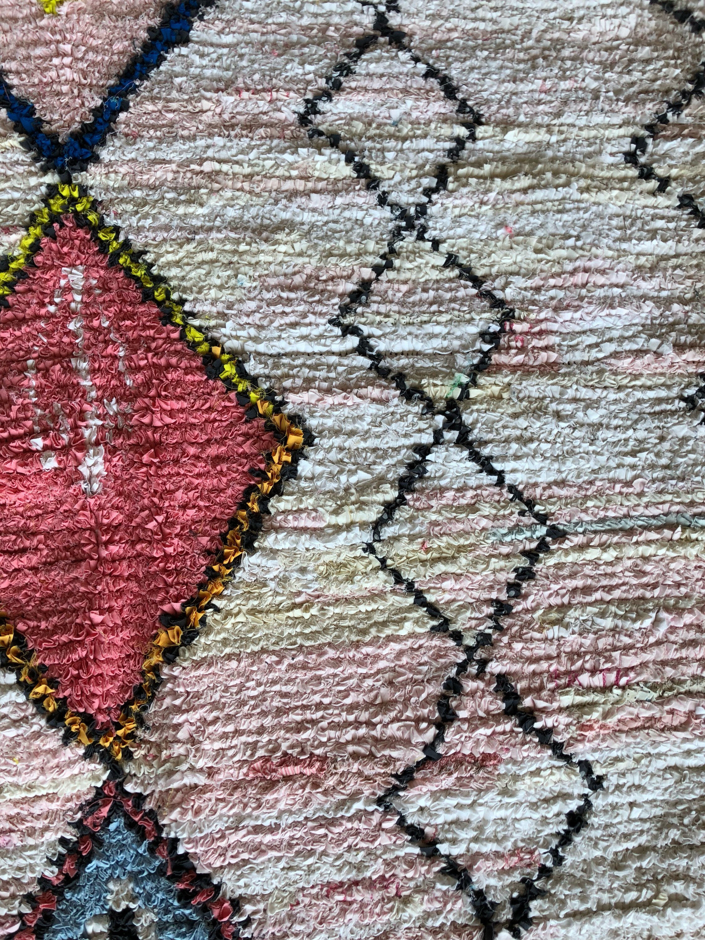 Berber carpet Boucherouite 215 x 150 cm