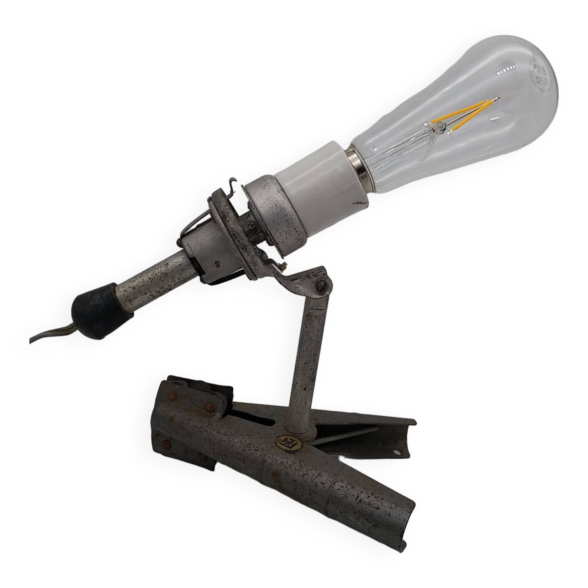 Lita clamp lamp. Porcelain socket. SGDG.