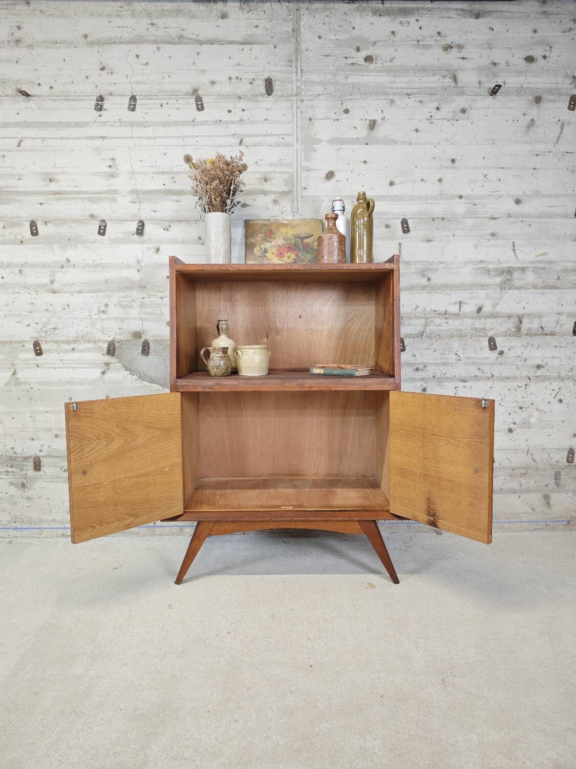 Vintage low shelves / bookcase