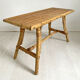 60's vintage rattan coffee table