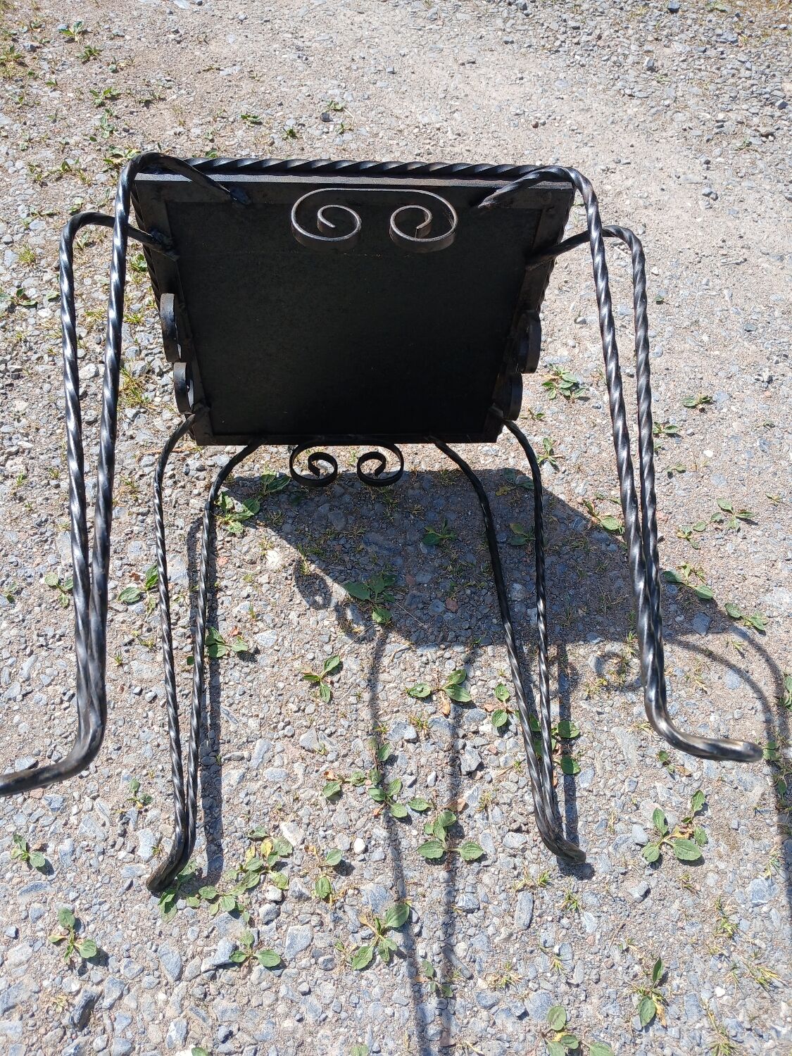 Vintage wrought iron table Vallauris