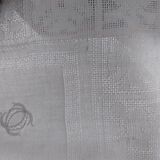 6 serviettes anciennes brodé et monogrammé CC entrelacé.