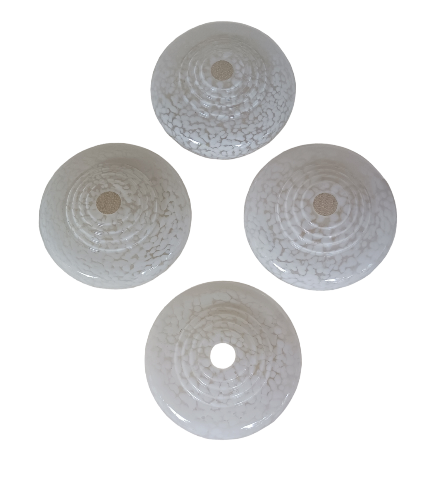 Set of 4 glass shades Clichy
