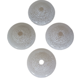 Set of 4 glass shades Clichy
