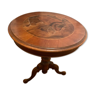 Coffee table inlay style Louis XV BOIS massi