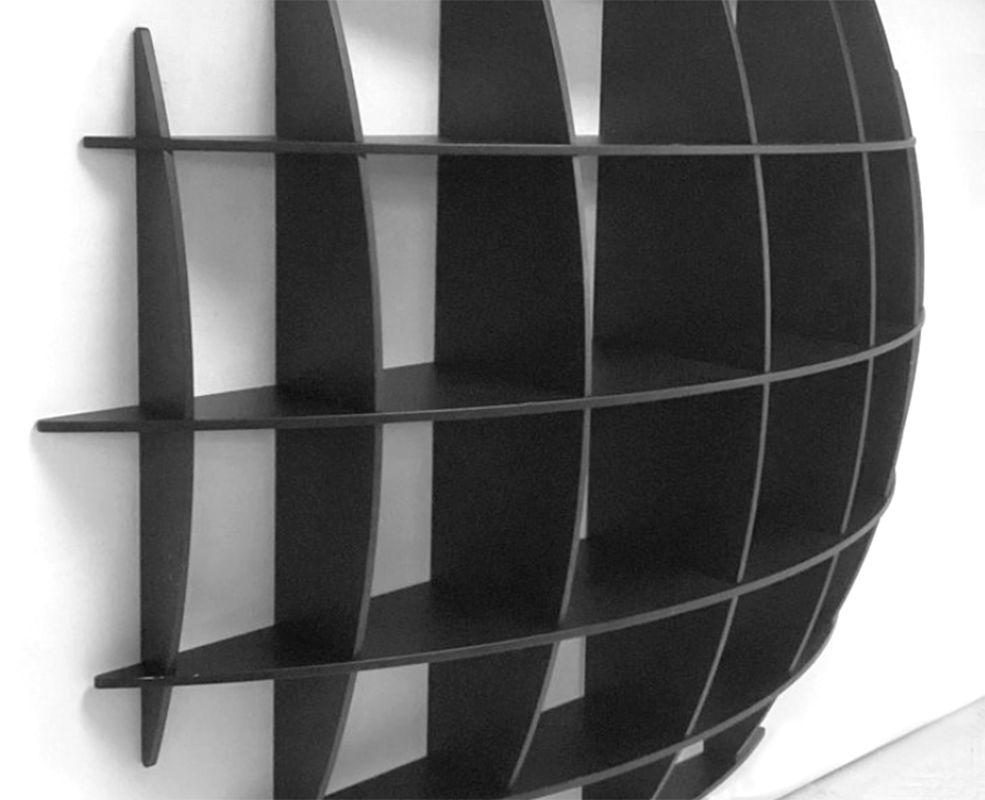 Bibliothèque Tyco par Manfredo Massironi pour Nikol International 1970