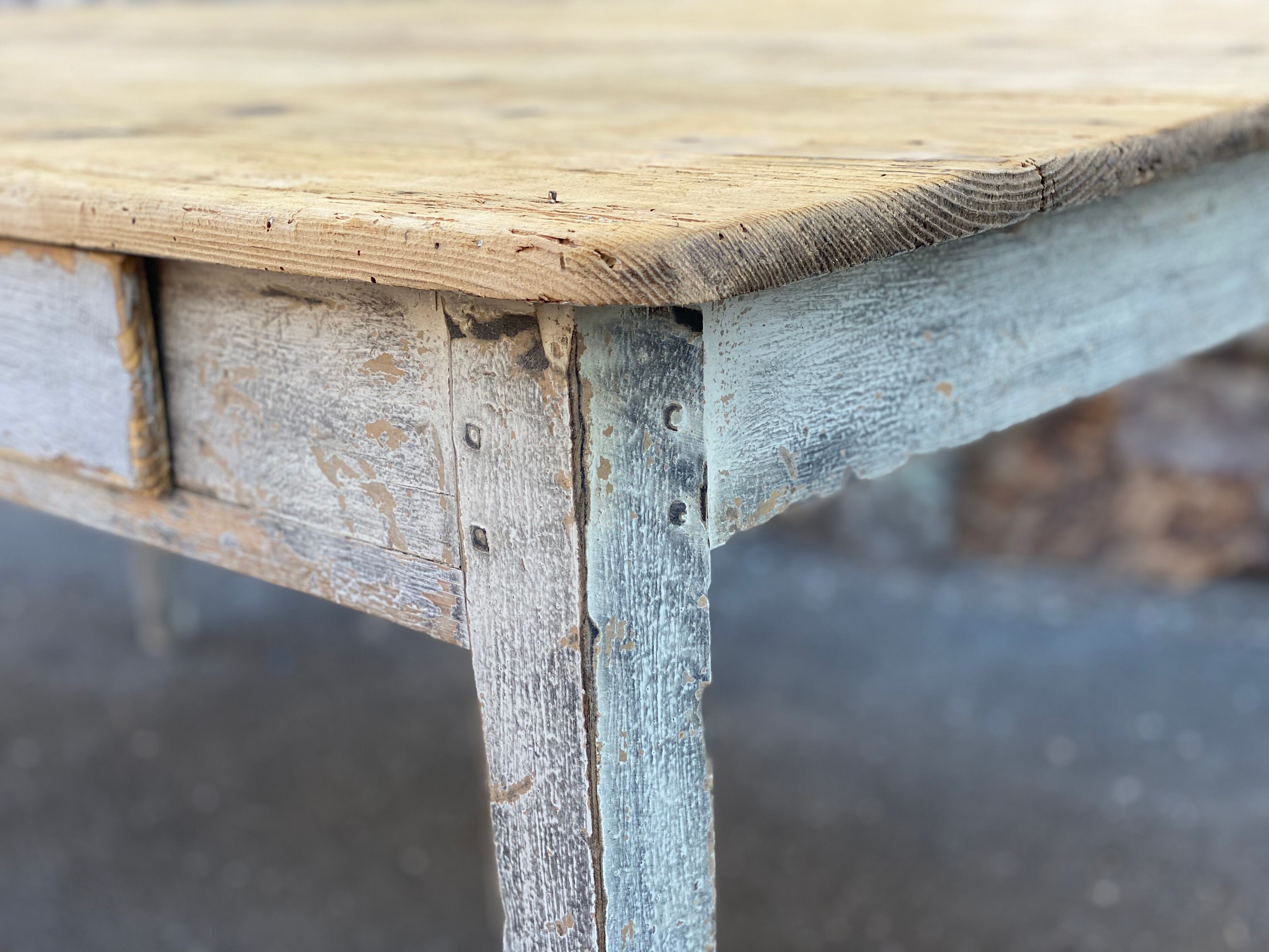 Ancient table in fir