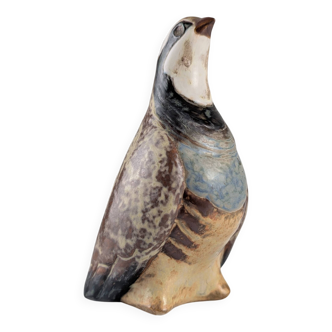 Lladró Porcelain Figurine "Small Partridge" in Stoneware, 1970s