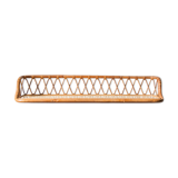 Wall shelf in rattan and formica