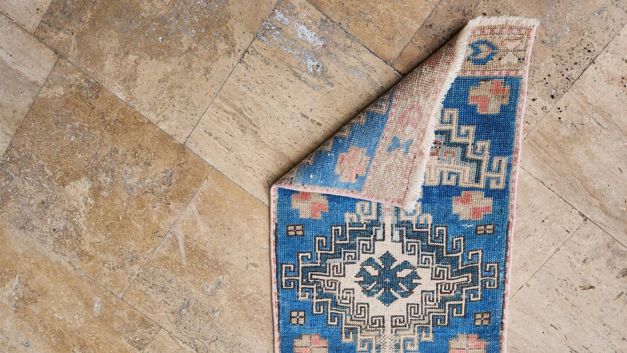 Tapis de couloir turc vintage 53x206 cm