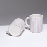 Set of 6 porcelain mugs, fasold & stauch, 1960s