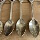 6 old teaspoons