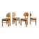 DANISH WOODEN DINING CHAIRS PINE BY RAINER DAUMILLER, 1970s