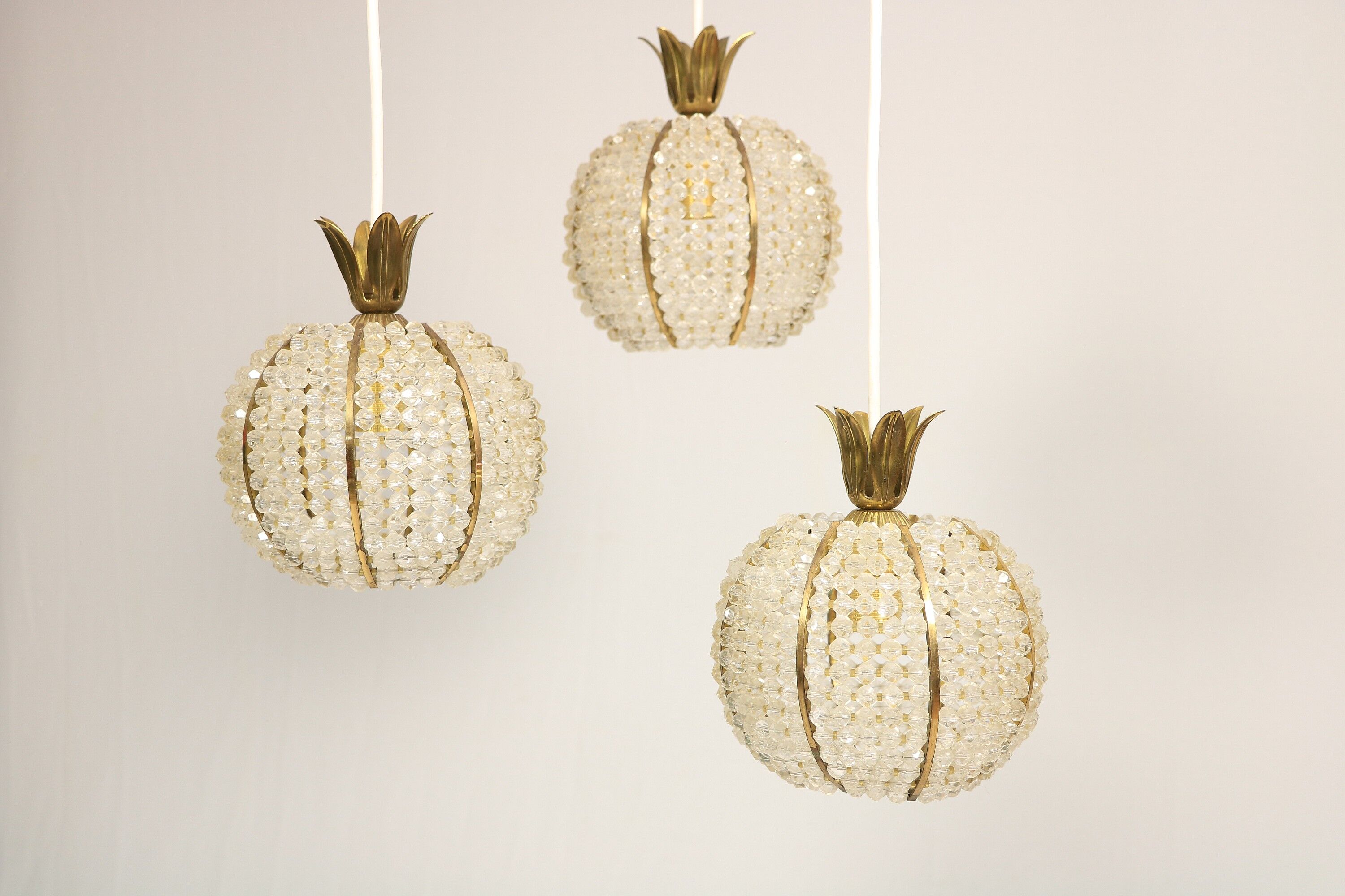 Cascade chandelier by Emil Stejnar for Nikoll, pendant lamp, 1960s