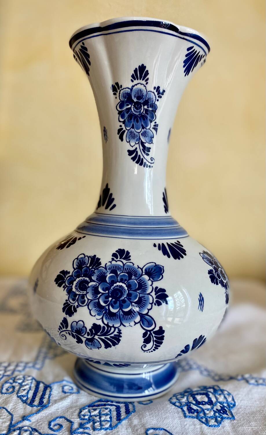 Delft Blue porcelain vase
