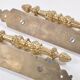Pair of pull handles for a swing door / antique /