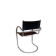 Set of 2 black chrome Bauhaus chairs in tubular steel - Italian design from the 1970s.