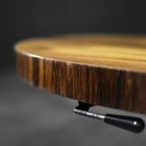 Mid-Century German Modern Round Rosewood Coffee Table from Ilse Möbel