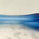 Vase soliflore bleu vintage