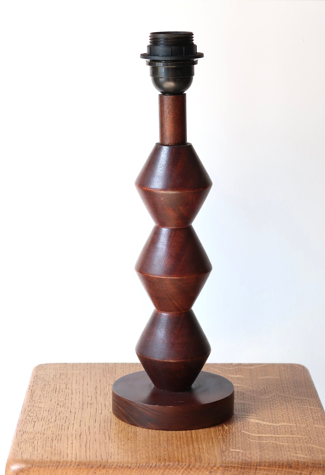 Wooden feet lamp, 70s