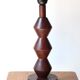 Wooden feet lamp, 70s