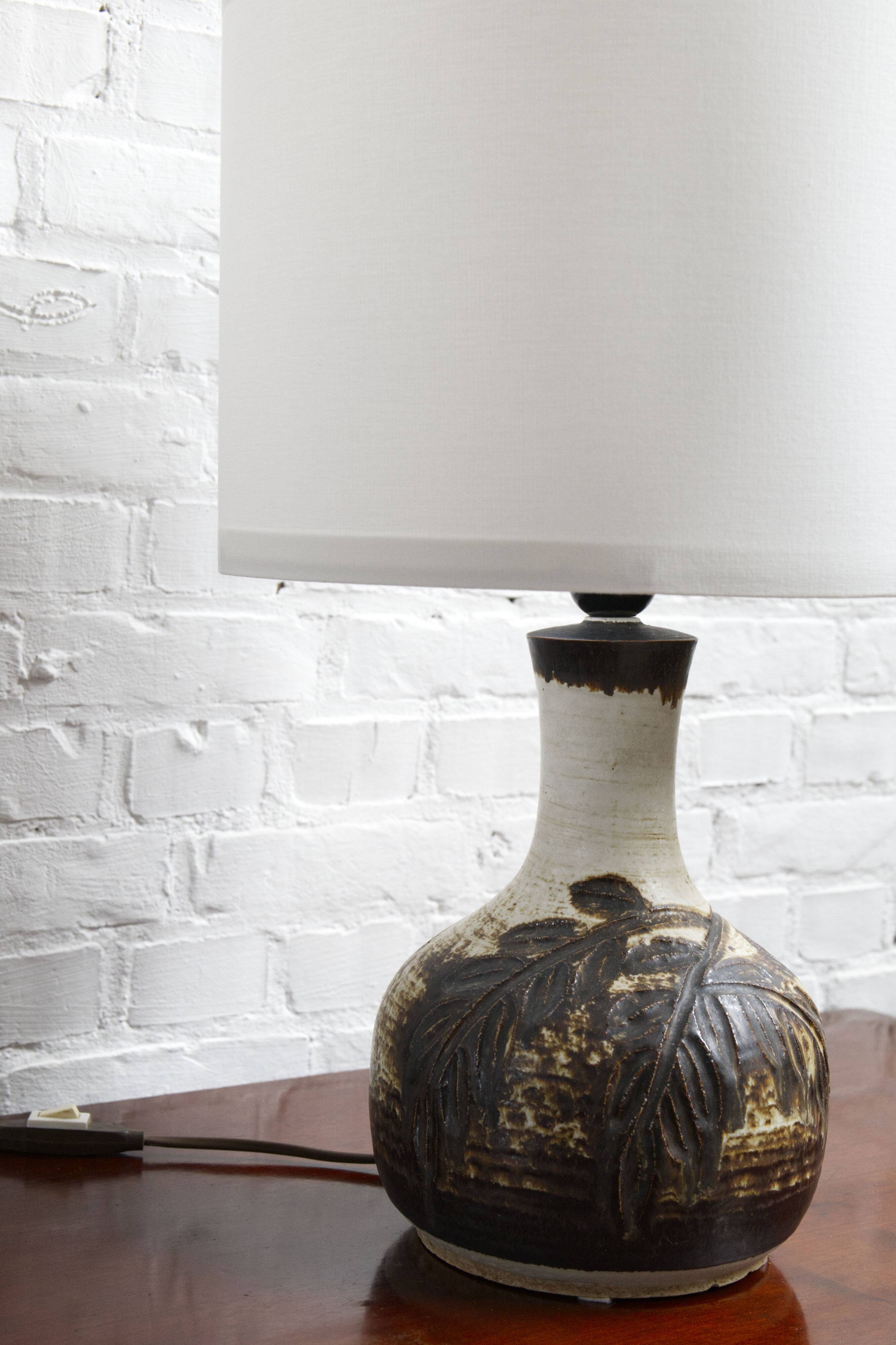Vintage ceramic table lamp by Axella, Denmark
