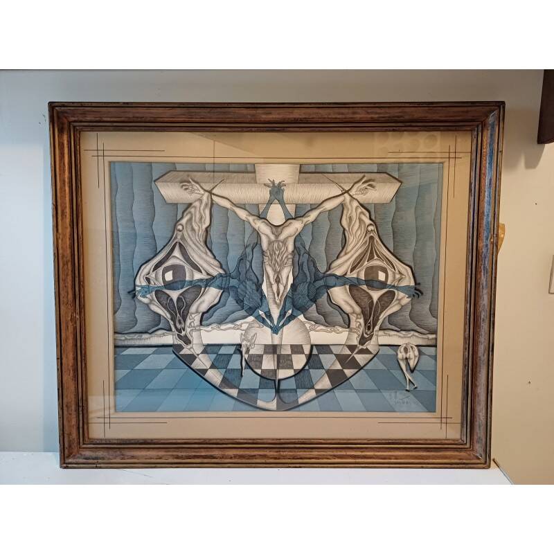 Lithograph by J.M. Sostras