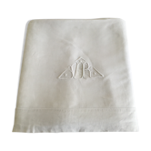 Drap  en lin monogramme "VR"
