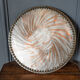 Moroccan tray for copper tea engraved early twentieth century