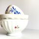 3 porcelain bowls of flowered limoges