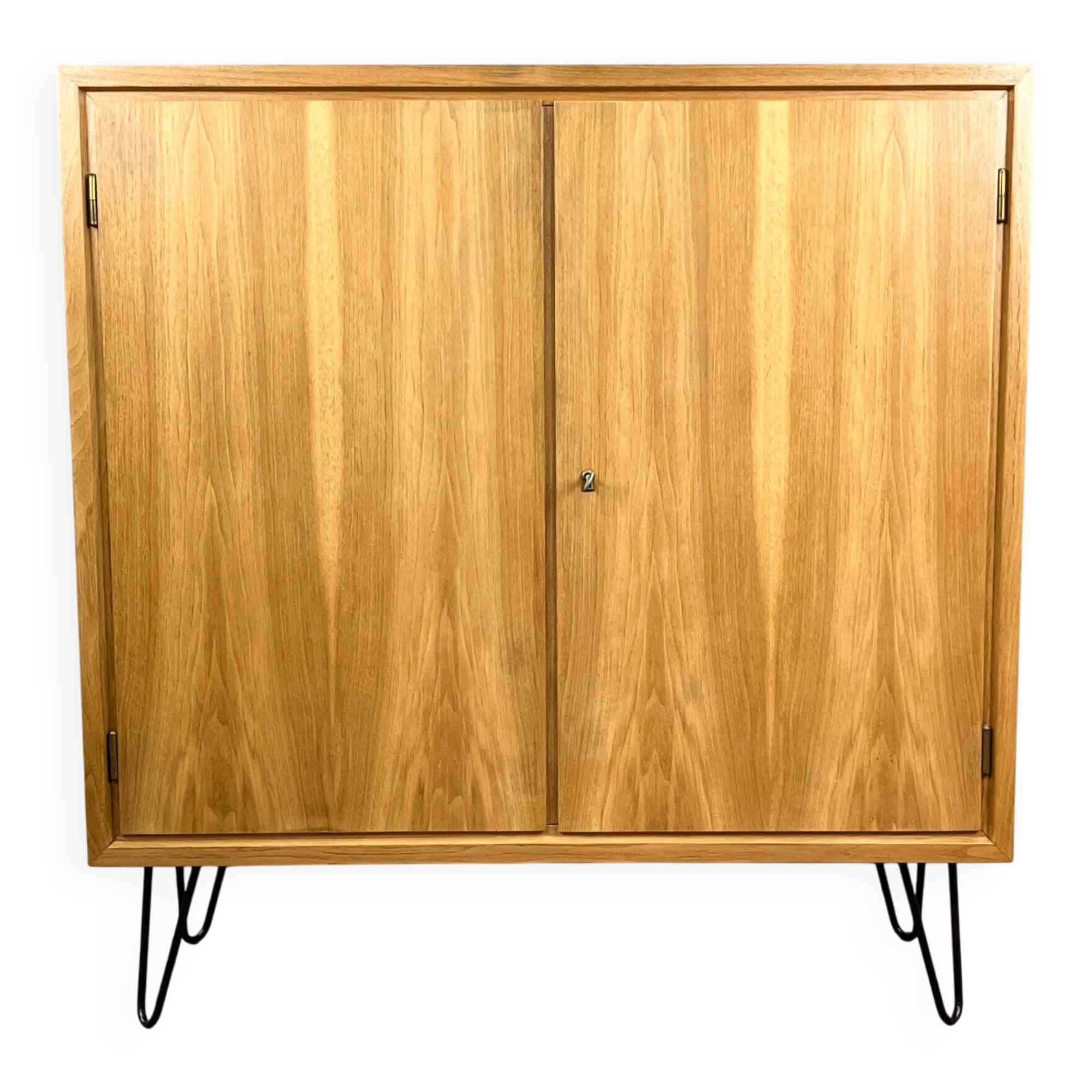 Small cabinet by WK-Möbel on hairpin legs, walnut, 1960s