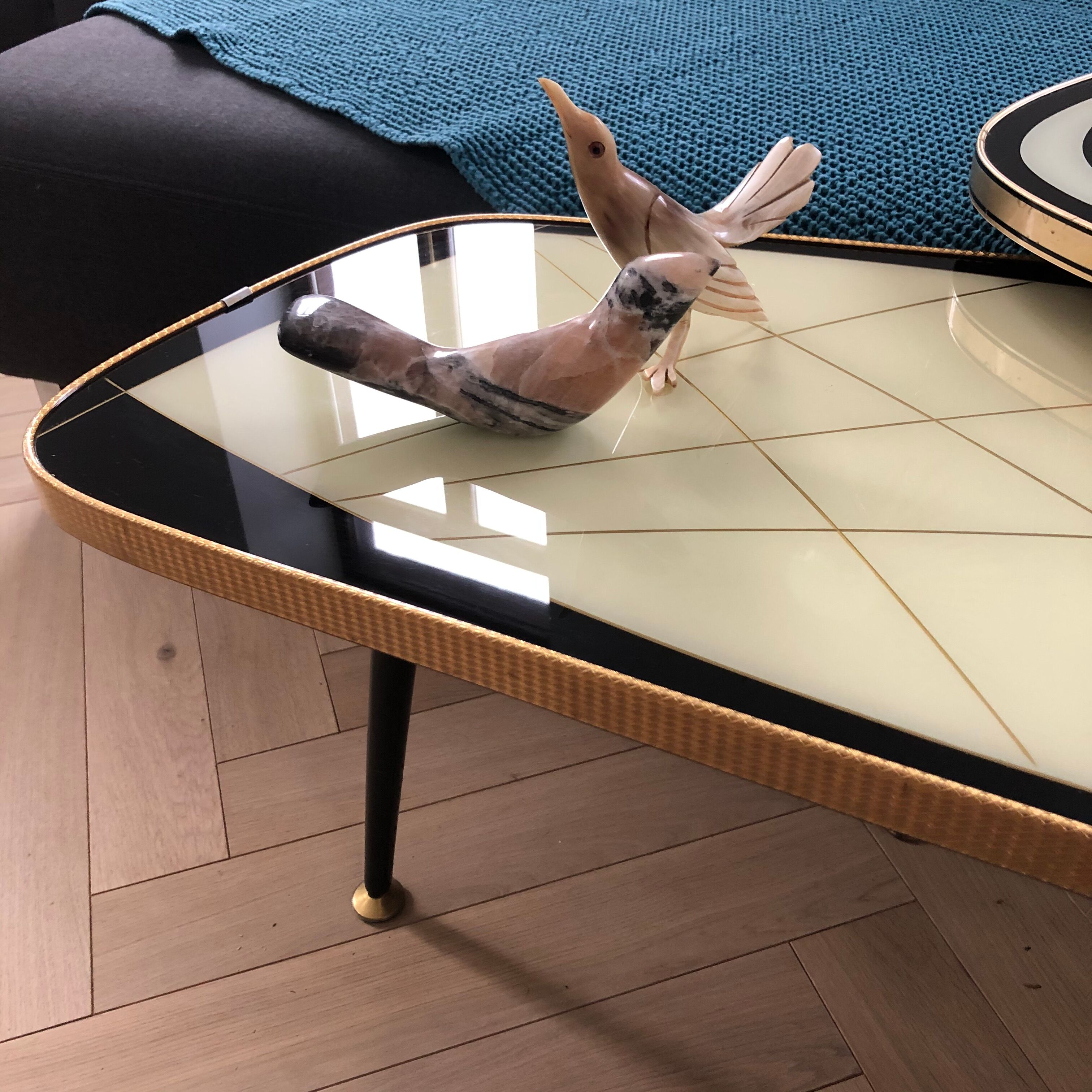 Tripod vintage coffee table